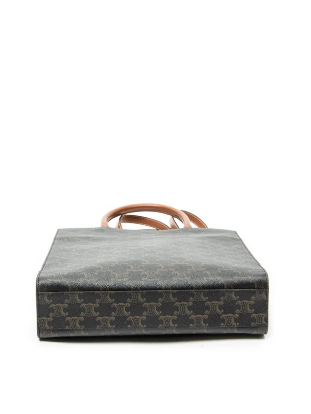Celine Small Vertical Cover Tote Brown Triomphe Canvas